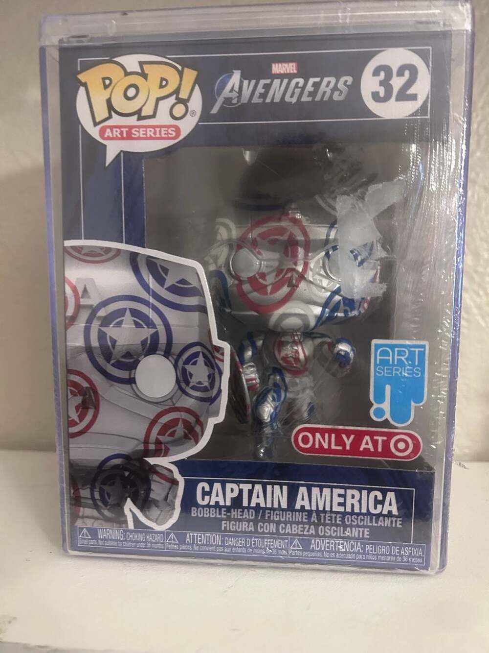 Funko Pop! Art Series #32 Captain America Marvel Avengers Target Exclusive
